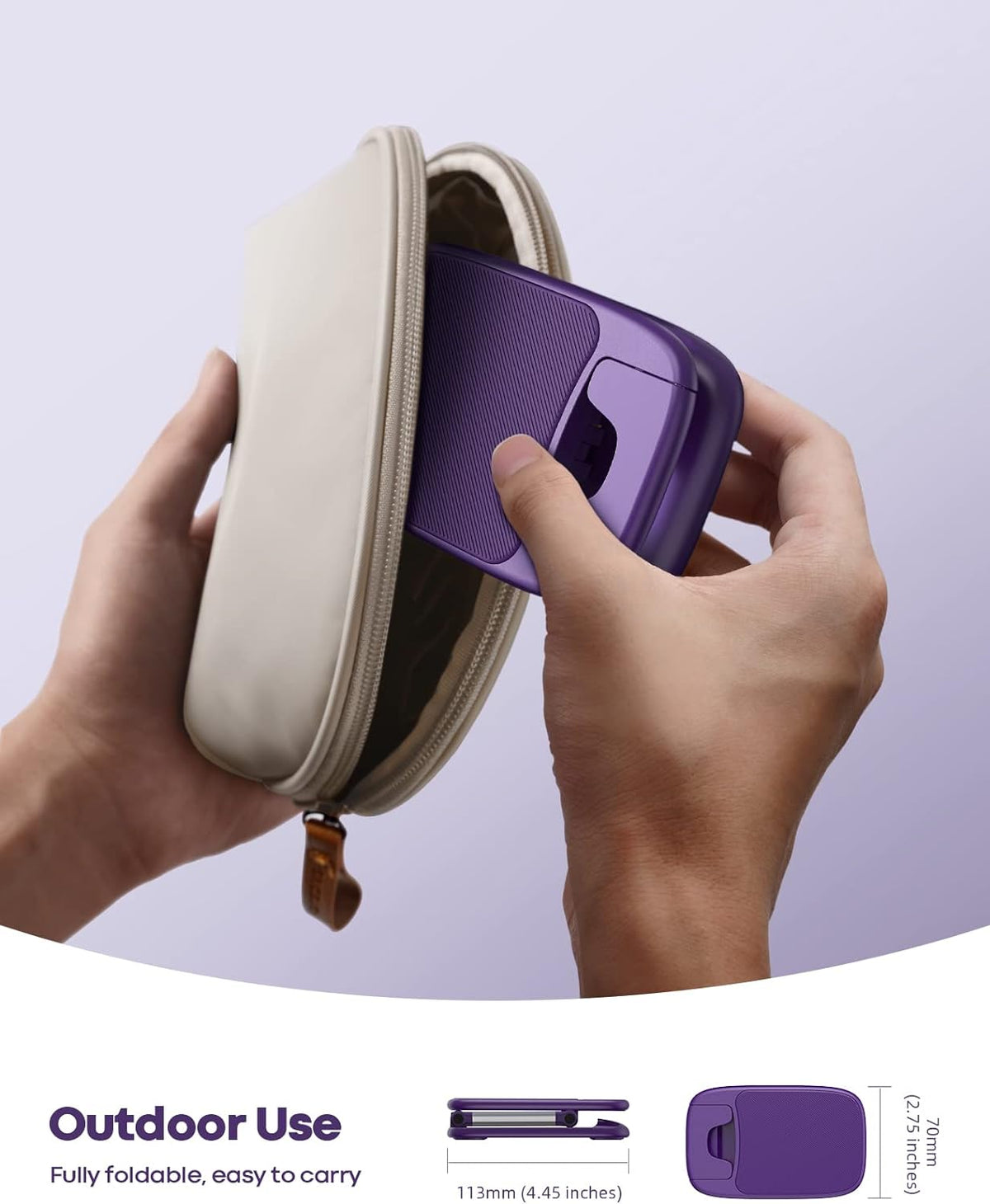 Lamicall Purple Phone Holder for Desk - Dark Purple Cellphone Stand