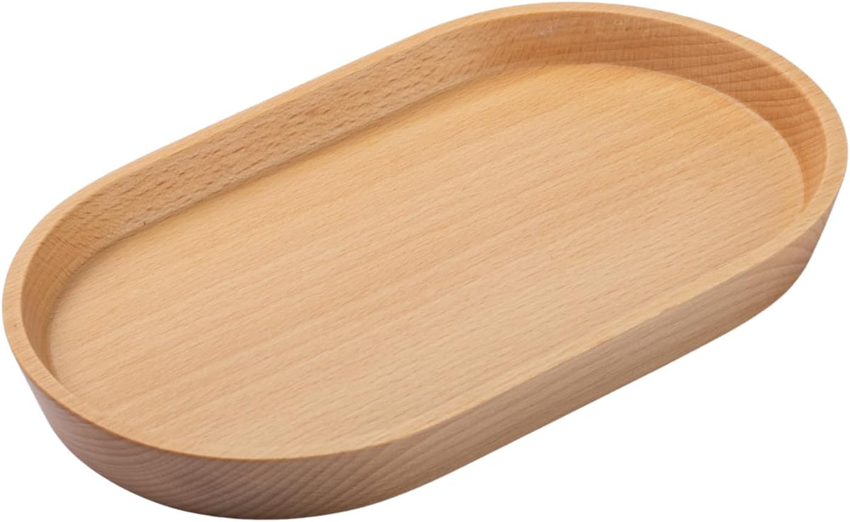 Vandroop Beech Wooden Mini Serving Tray, Tea&Coffee Table Tray 7.9”×4.7”