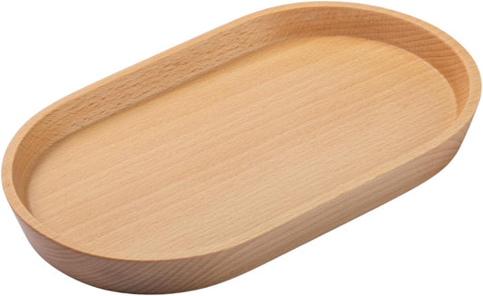 Vandroop Beech Wooden Mini Serving Tray, Tea&Coffee Table Tray 7.9”×4.7”