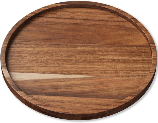 VERTORGAN Acacia Wood Serving Tray,8.7 Inch Decorative Trays,Home Decor