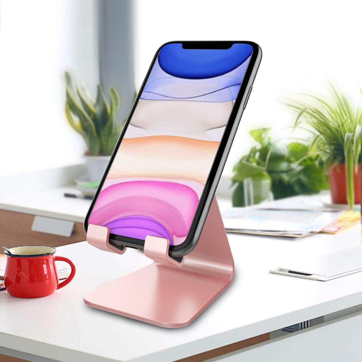 CreaDream Phone Stand Holder, Aluminum Phone Stand for Desk