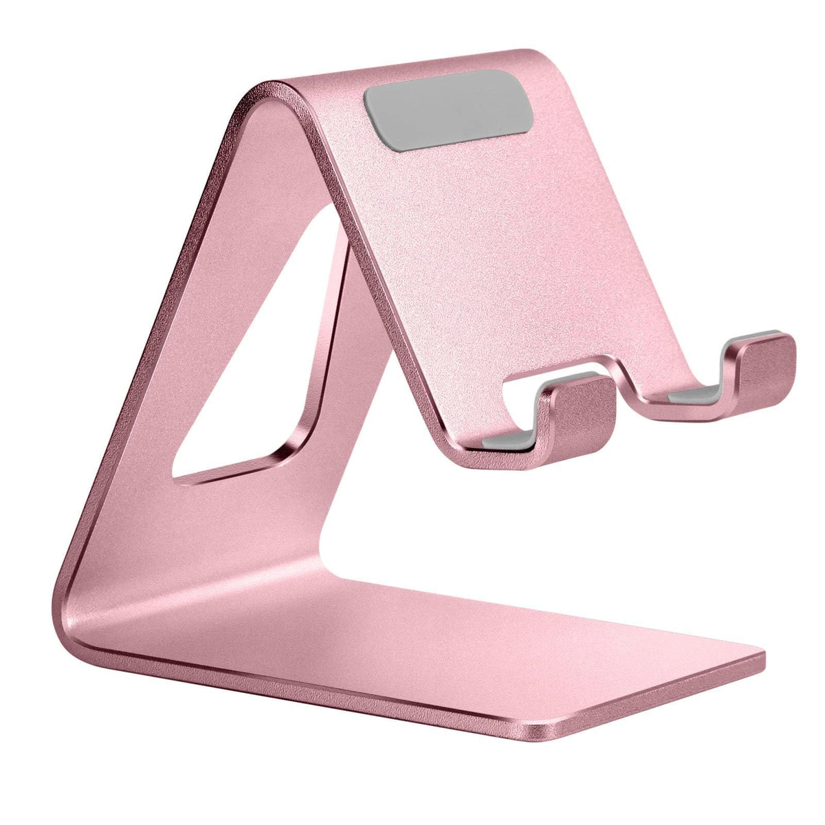 Aoviho Cell Phone Stand for Desk, Aluminum Phone Holder, Rose Gold