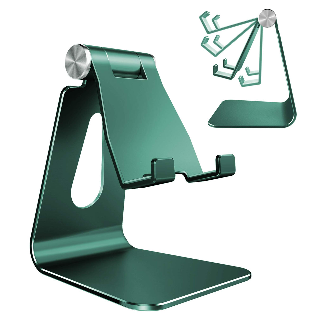 CreaDream Aluminum Cell Phone Stand, Adjustable Phone Holder for Desk
