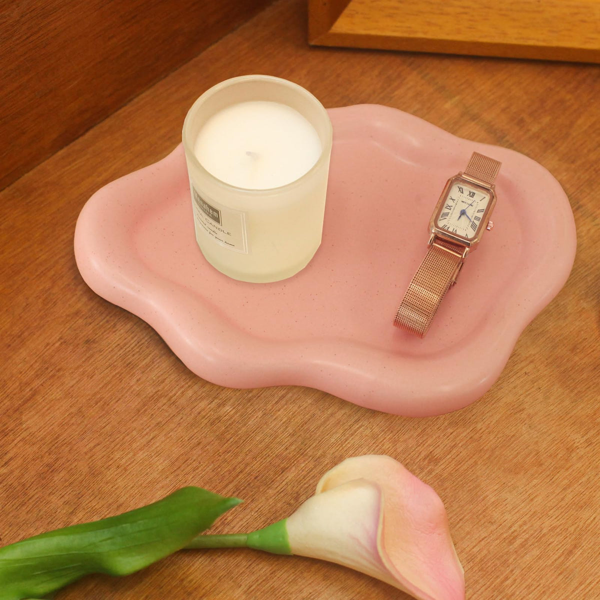 CCINPPY Ceramic Cloud Jewelry Tray Trinket Dish Key Bowl Nightstand Decor