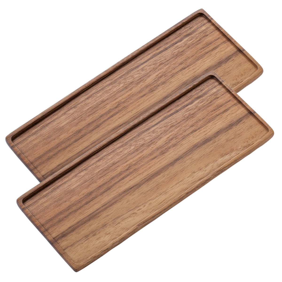 Vandroop Mini Wooden Serving Platter, Small Wood Serving Tray 9.8 x 4.6 in