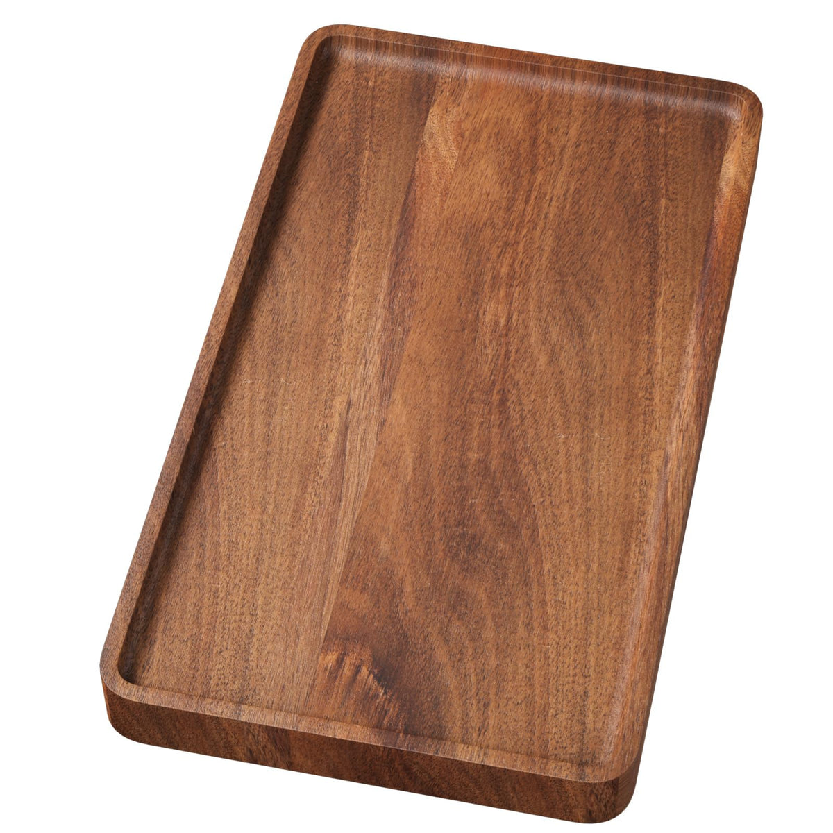 VERTORGAN Acacia Wood Serving Tray,9.8x5.9 Inch Trays,Home Decor
