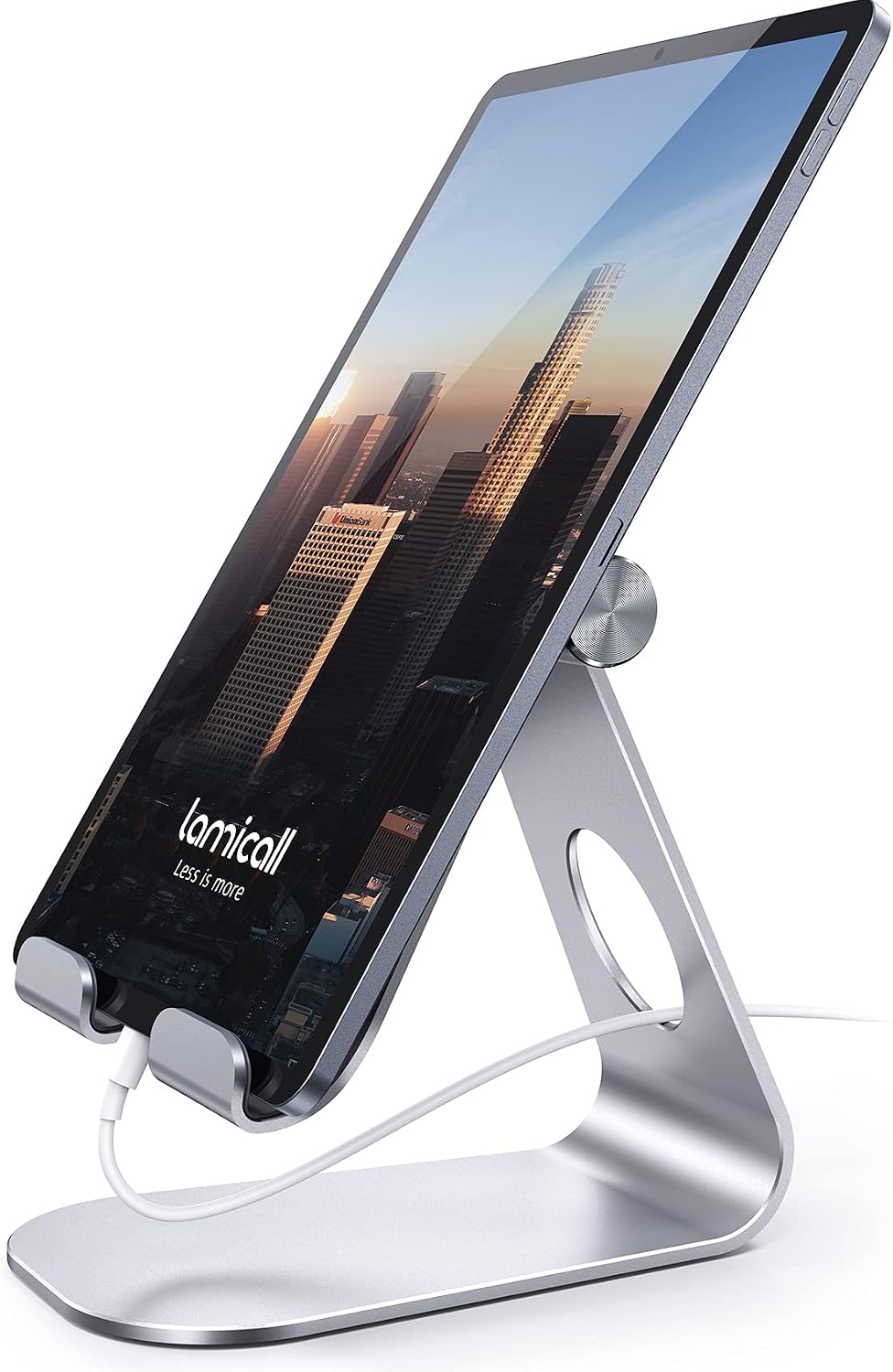 Lamicall iPad Stand Adjustable Tablet Holder, Sturdy Aluminum, Multi-Angle