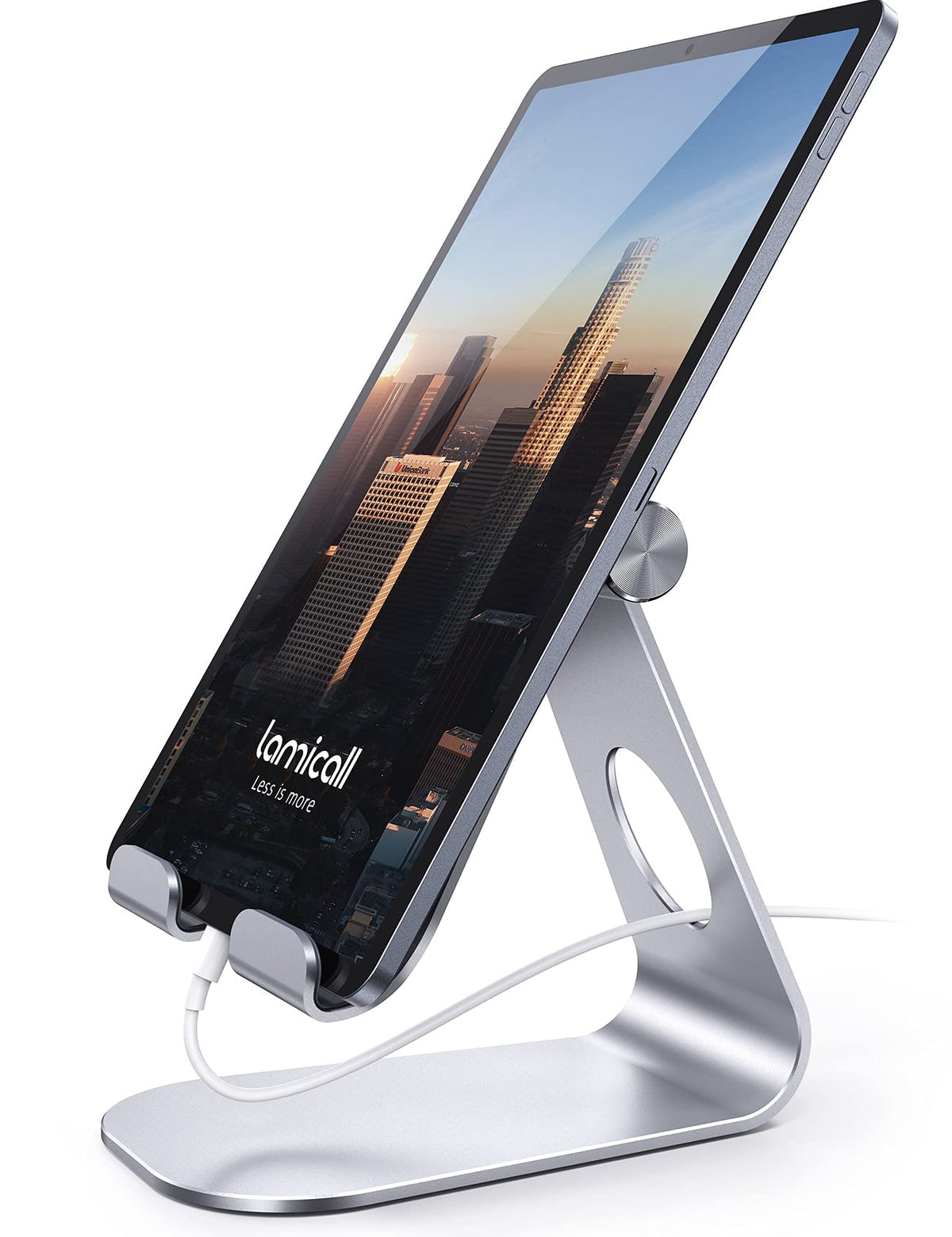 Lamicall iPad Stand Adjustable Tablet Holder, Sturdy Aluminum, Multi-Angle
