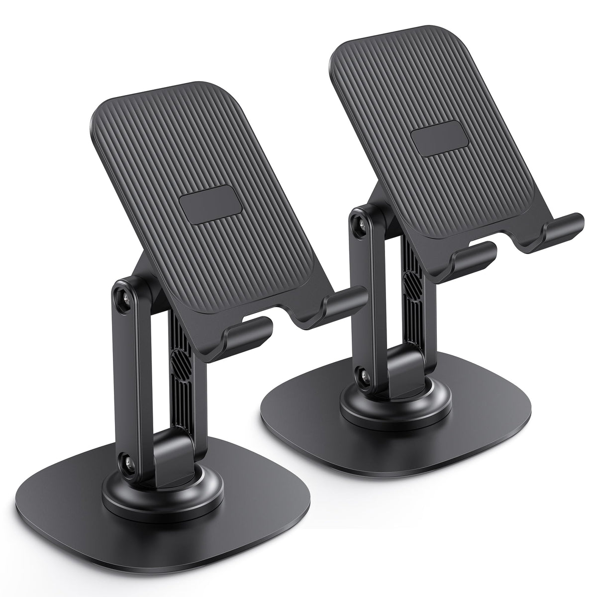 OMOTON Cell Phone Stand for Desk, 2 Pack Adjustable Foldable Phone Holder