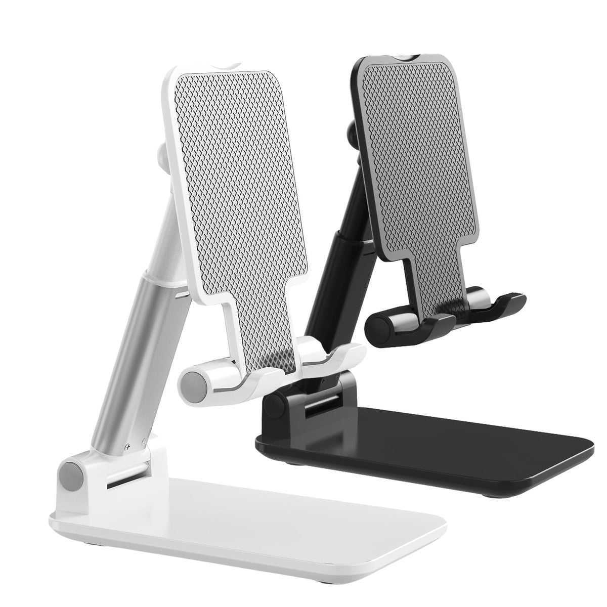Phone Stand for Desk, Cell Phone Holder Cute Smart Cellphone Stand Foldable Stands Compatible with Under 8" Devices, Office Accessories, Pink