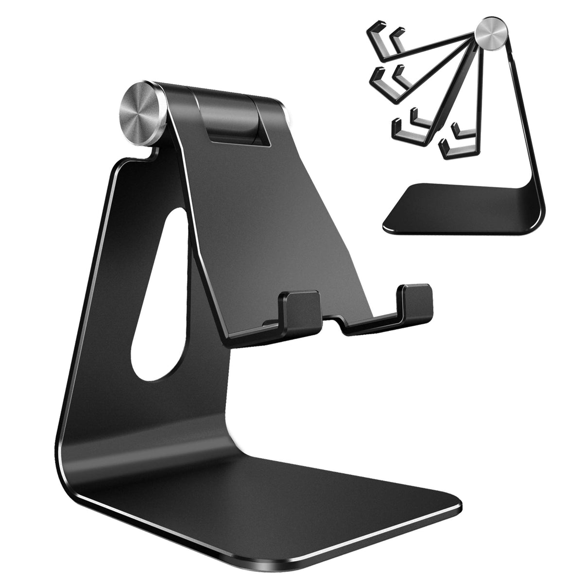 CreaDream Aluminum Cell Phone Stand, Adjustable Phone Holder for Desk