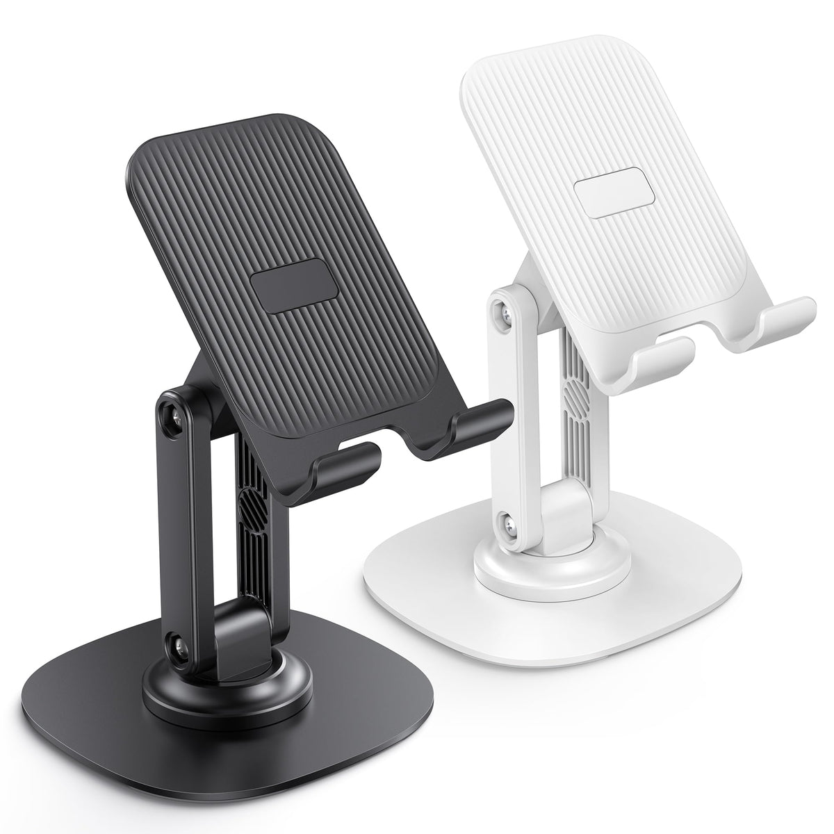 OMOTON Cell Phone Stand for Desk, 2 Pack Adjustable Foldable Phone Holder