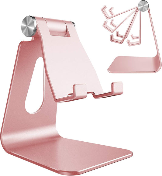 CreaDream Aluminum Cell Phone Stand, Adjustable Phone Holder for Desk