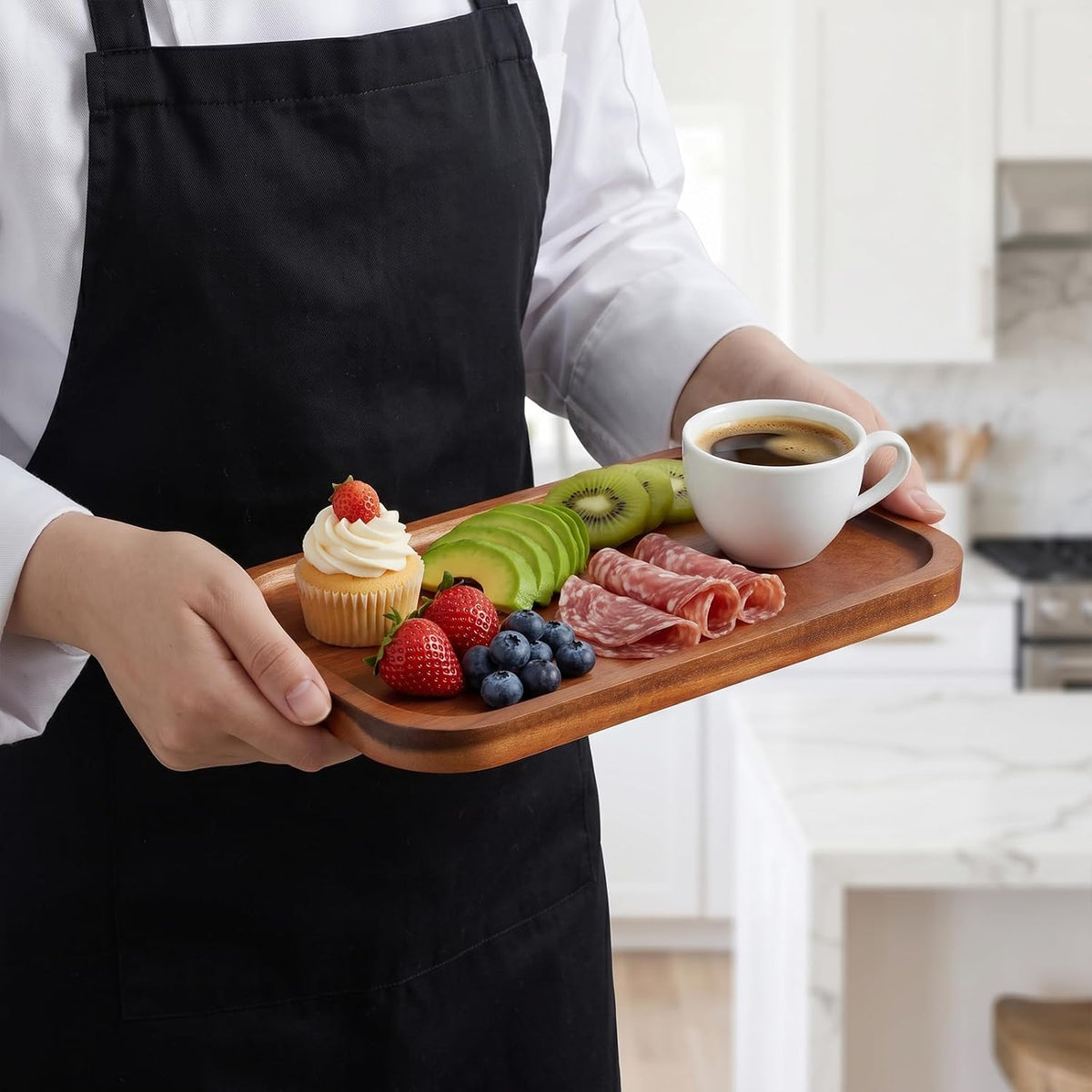 Small Wooden Tray and Platter, Mini Charcuterie Boards, 10"x5.5"