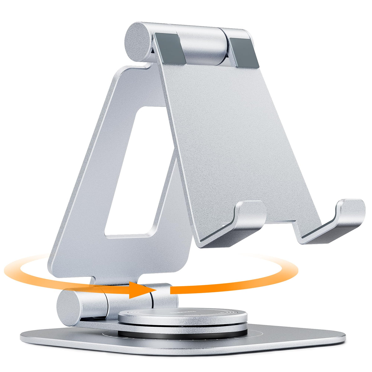 Nulaxy 360° Rotating Multi-Angle Adjustable Phone Stand, Charging-Friendly