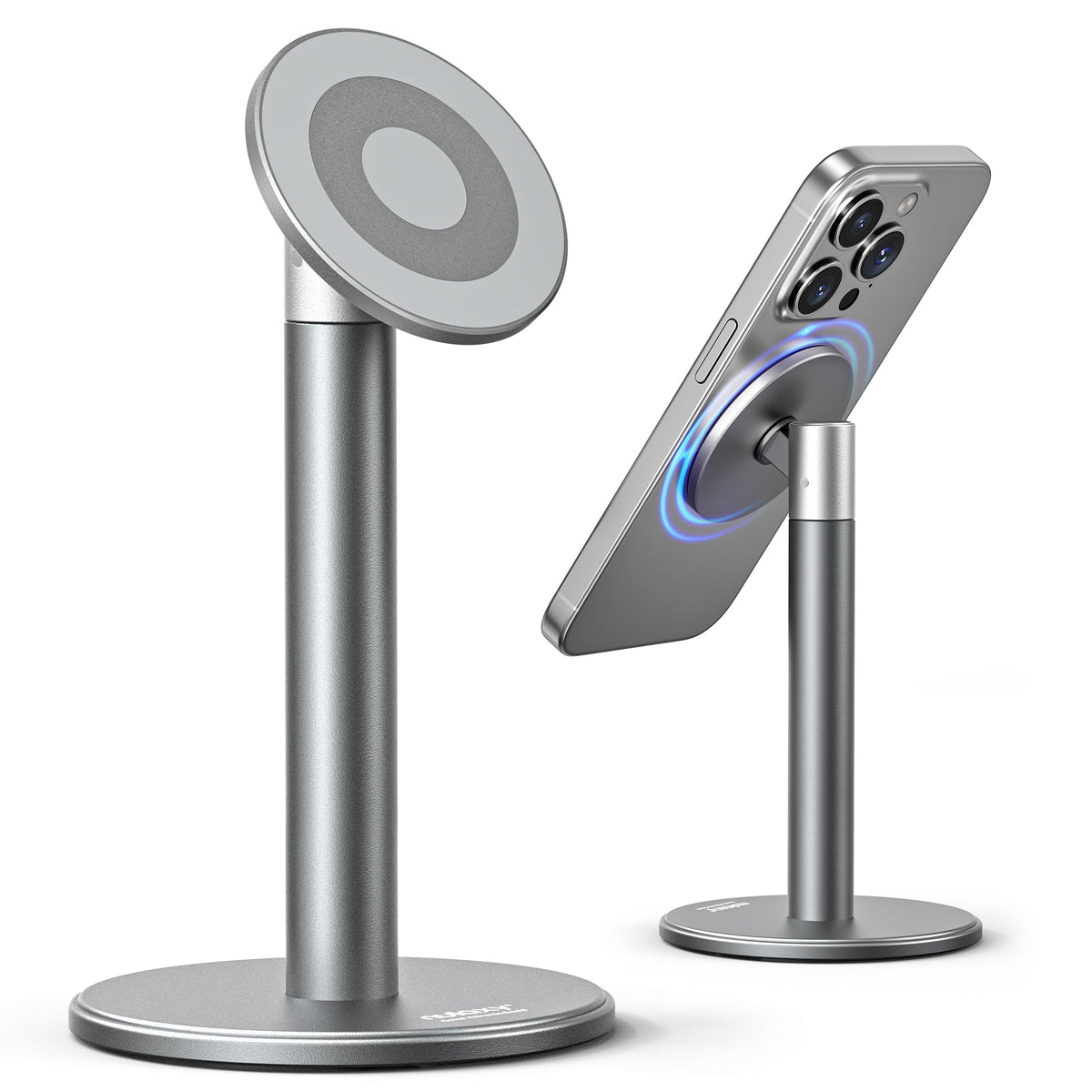 Nulaxy Magnetic Full Aluminum Cell Phone Stand with 360 Rotating, Pink